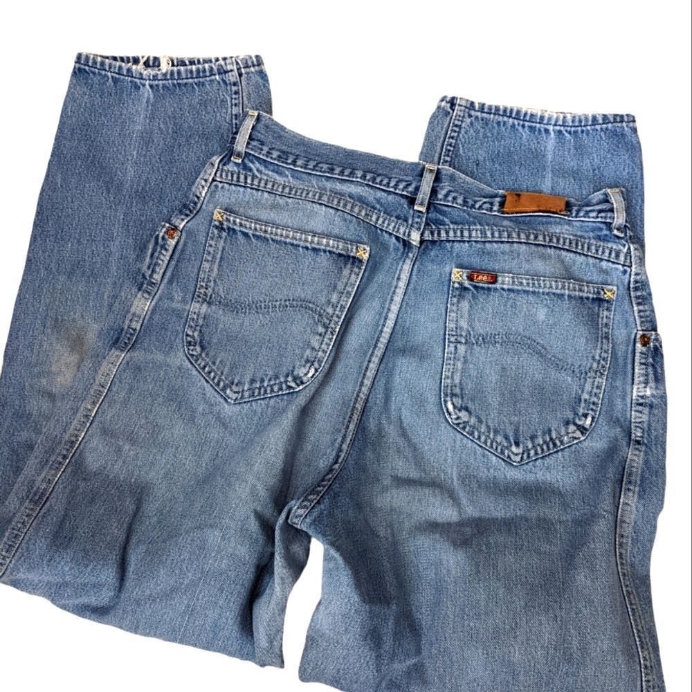 VINTAGE LEE PLEATED JEANS 80S MOM JEANS